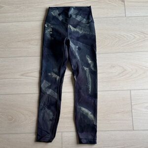 Lululemon Black, Gray, Green Camouflage Leggings